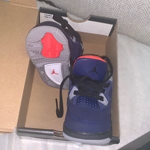 Baby Jordan’s, 4C, Navy Blue, Hardly worn